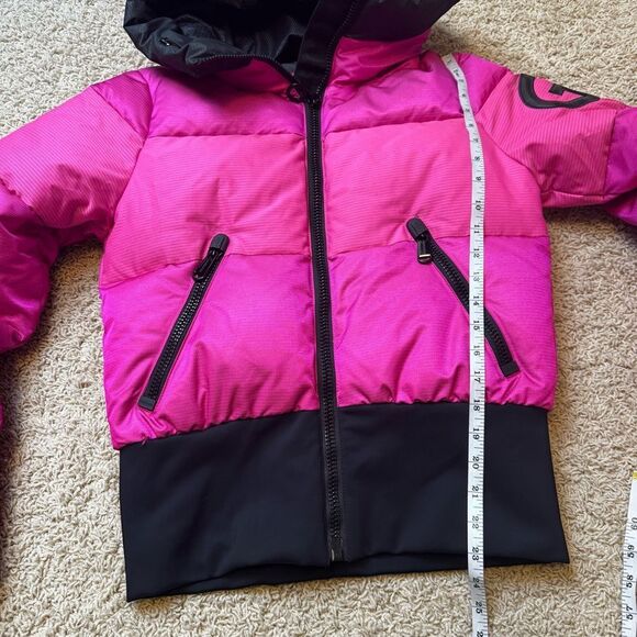 Goldbergh Fever Ski Jacket Pink Black Worn Once Womens Size US 4 Waterproof Down - Picture 10 of 11